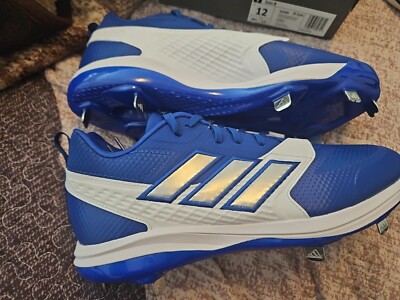 adidas Mens Icon 8 Metal Baseball Cleat IG7099 Royal Blue Size 12 NEW! Mens ADIDAS ICON 8 METAL BASEBALL CLEATS IG7099 ROYAL  main image 4