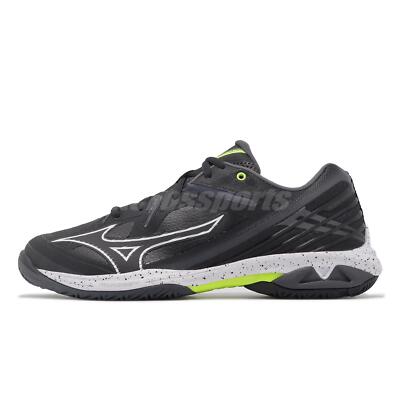 Mizuno Wave Claw 3 Super Wide Black White Silver Men Badminton
