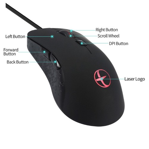 Multi-Function Winter 2400 DPI Heating Warmer Hands USB Gaming Mouse - Picture 6 of 8