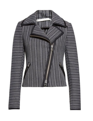 Veronica Beard Asymmetrical Zip Up Moto Blazer size 2 - Picture 2 of 11