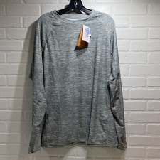 NEW - UV Skinz - LS Crew Sun Swim Shirt - Cool Grey Jasper - XL UPF 50