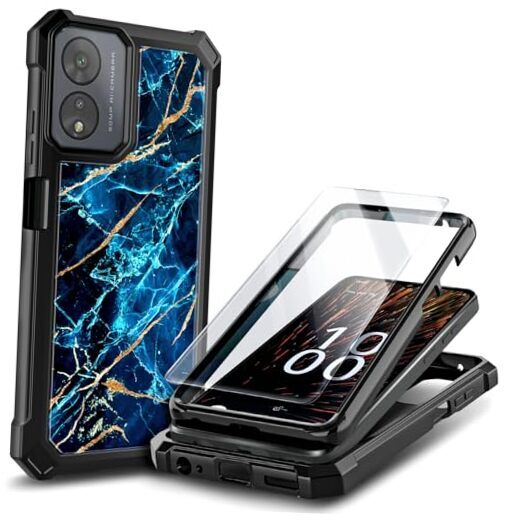 Designed for Boost Celero5G SC 2024 Case (SC Version Only) with Marble Sapphire