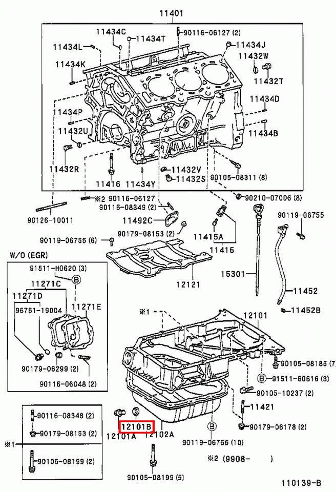 Genuine Lexus LS430 UCF30 LS460 USF41 USF40 Oil Sump Pan Drain Plug