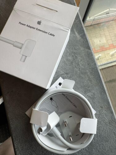 Genuine Original Apple Macbook UK Mains Power Extension Cable Lead 1.8 Metre - Picture 2 of 7