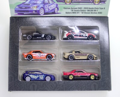 Hot Wheels Japanese Car Culture 6-Pack Datsun /Honda /Toyota