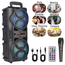 Portable Bluetooth Speaker Sub woofer Heavy Bass Sound System Party+Remote