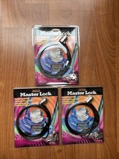 Lot 3 Computer Laptop Security Cable Master Lock Notebook Security Cable New