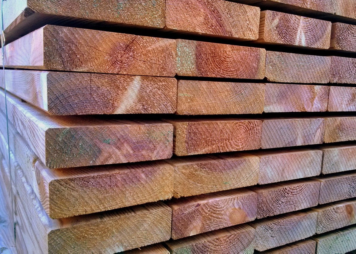 Circle of Trust - Paletti da giardino in legno, lunghi 1,2 m