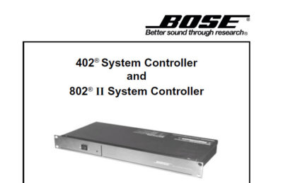 BOSE 402 402 II 802 II 802 III SERVICE MANUAL PRINTED ENGLISH SYSTEM
