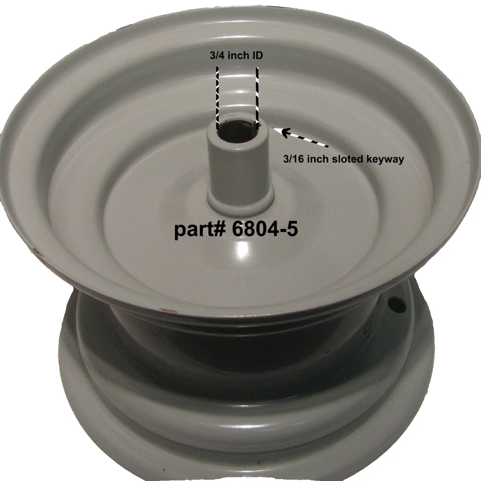 8" RIM WHEEL Drive Axle 8x5.375 for 20x7.00-8 20x8.00-8 20x9.50-8  tire size - Image 4 of 4