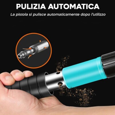 Sparachiodi Aria Compressa Pistola Sparachiodi - Ad Aria Compressa, 4-8 Bar, Con 500 Chiodi 30mm Mannesmann M15350