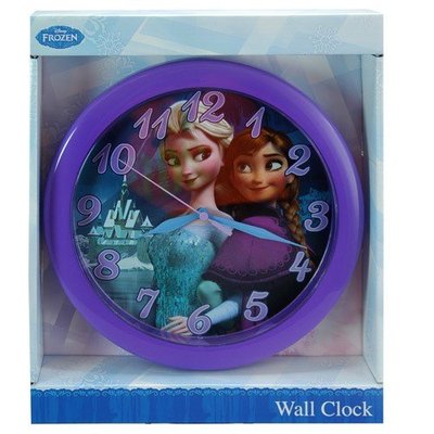 Horloge murale Disney Frozen Elsa Anna dos à dos 10 pouces
