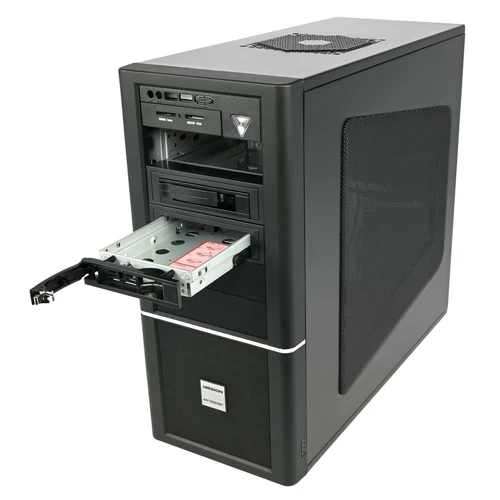 Mesh-Gehäuse PC Tower Card Reader + 2x 3,5" Festplatten Einschub + 2x 120mm Fan
