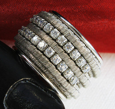 Designer  925 Silber  Damen RING mit Zirkonia, Line Argent, TOP!!!