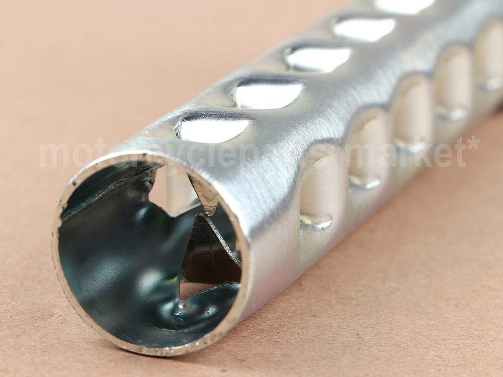 Straight Exhaust Baffles Muffler for 1.75" Pipe Long Louvered Baffles