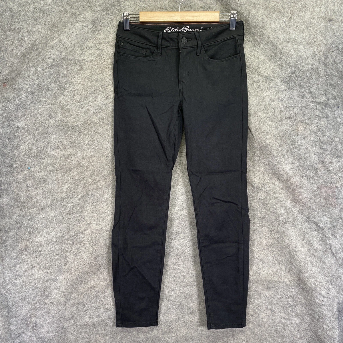 Eddie Bauer Jeans Slightly Curvy Skinny Womens 2 Black