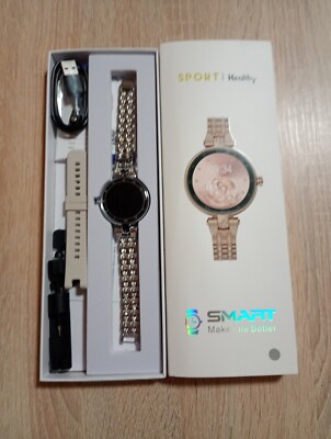 LIGE Smartwatch Damen mit Telefonfunktion 1.32'' Diamant Fitnessuhr iOS Android