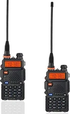 Long Range 100 mile Walkie Talkie Two Way Radio Charge Headset Waterproof 2 PACK