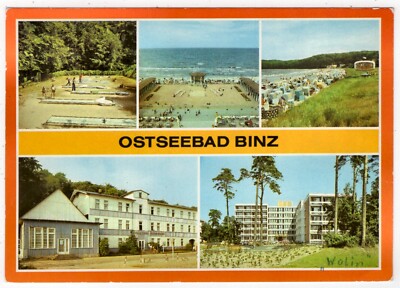 AK Baltic Sea resort Binz (Rügen) mini golf course, FDGB recreation home Seeschloss + Wolin
