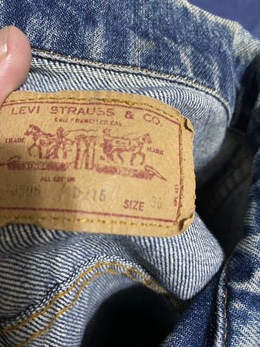 Vintage 80’s Levis Denim Jacket Men’s Small 36 - Picture 4 of 8