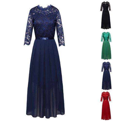 Beautiful Chiffon Lace Bridesmaid Dress for Women Available in Multiple Colors - Afbeelding 1 van 20