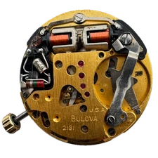 Vintage Accutron Motif Diamond Tuning Fork Men's Wristwatch Movement 218 1 USA