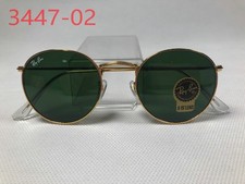 Ray-Ban Sunglasses RB3447 Round Metal Gold Frame Green Classic Lens 50mm Unisex