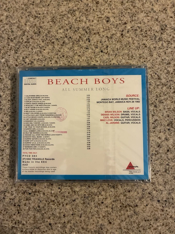 Beach Boys All Summer Long Live Cd New Rare OOP Import Brian Wilson - Image 2 of 3