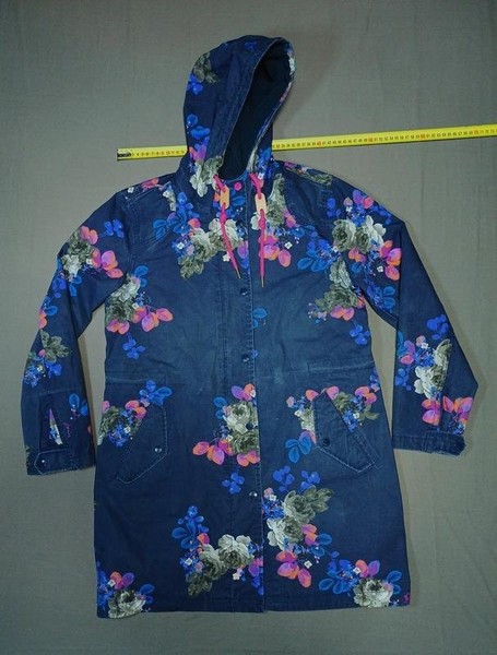 Women Joules Trench Coat Multicolor Polyester 38