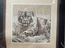 Dimensions Gold Collection The Snow Leopard # 3835 Cross Stitch Kit NEW