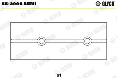 GLYCO Lagerbuchse Pleuel 55-2996 SEMI für MERCEDES KLASSE W116 123 W123 Model SL