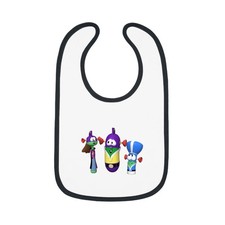 Cute Cartoon Character Baby Bib, Fun Bib for Mealtime