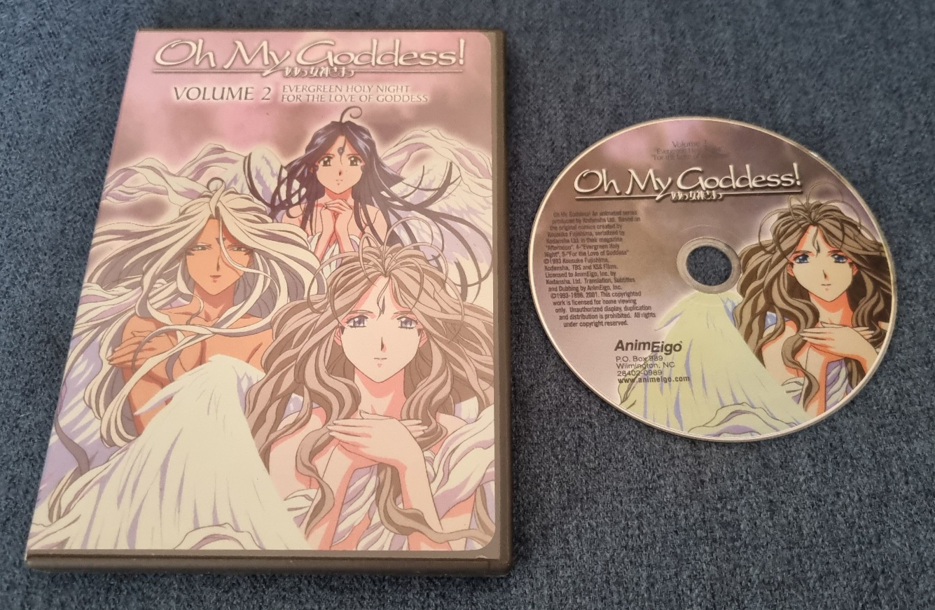 DVD Oh My Goddess Volume 2 Evergreen Holy Night For the Love of Goddess
