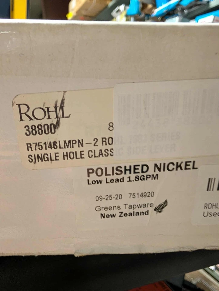 Rohl 1983 Pulldown Bar & Food Prep Faucet - Polished Nickel with Metal Lever - Image 2 of 2