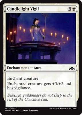 Candlelight Vigil Guilds of Ravnica Lightly Played, English