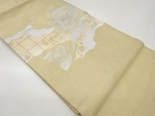 7640810: JAPANESE KIMONO JAPANESE NAGOYA OBI / WOVEN GRID