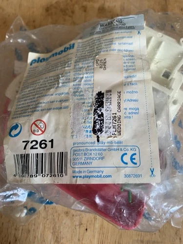 Vintage Playmobil 7261 Geobra Wedding Carriage Horse