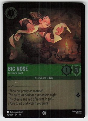 GGC - 12 Cold Foil Big Nose - Lovesick Poet 70/204 Common Whispers in the Well