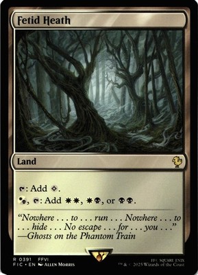 Magic the Gathering FIC Fetid Heath Regular Rare FFXIV 2025
