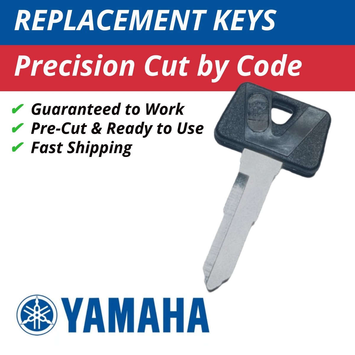 Yamaha Ignition Key Replacement Cut to Code A32010-A39697