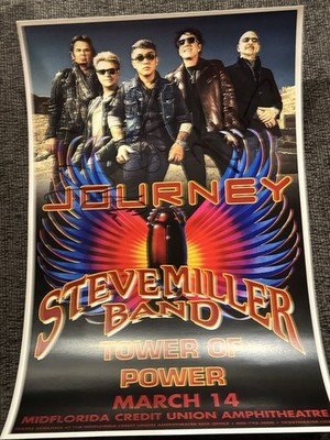 Journey Autographed 11x17 poster Band members signed COA