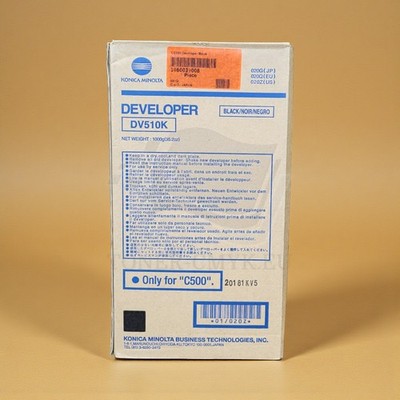 Konica Minolta DV510K Developer Black 020Q for Bizhub C500 NEW Original Packaging
