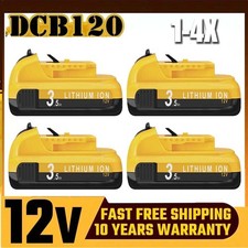 For DEWALT DCB120 12V 12 Volt MAX Lithium-Ion Battery DCB127-2 1-4X Replacement