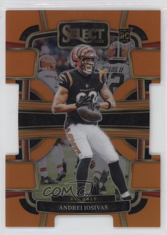 2023 Panini Select Concourse Orange Prizm Die-Cut /499 Andrei Iosivas #21 0g6d