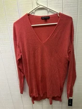 I.N.C. International Concepts Women’s Small Rose Pink V-Neck Sweater NWT