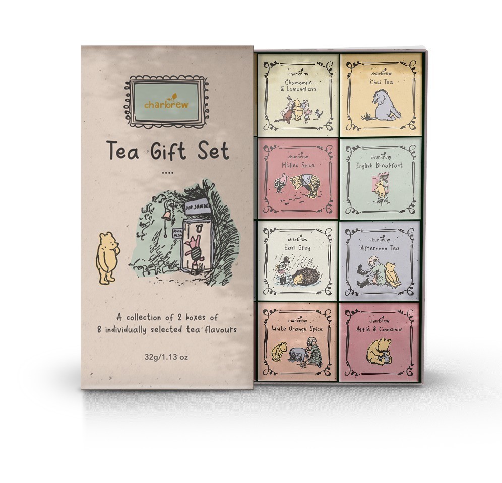 Winnie 16 Box Tea Box Gift Set - 16 Teabags Assortment by Charbrew