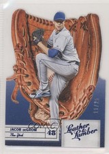 2019 Panini Leather & Lumber Gloves Die-Cut Blue 11/25 Jacob deGrom #10 o7m
