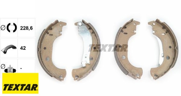 Textar 91059900 Bremsbackensatz 4 Bremsbacken Trommelbremse-image