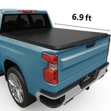 6.9FT Soft Bed Roll-Up Tonneau Cover For 20-25 Silverado/Sierra 2500 3500HD Top