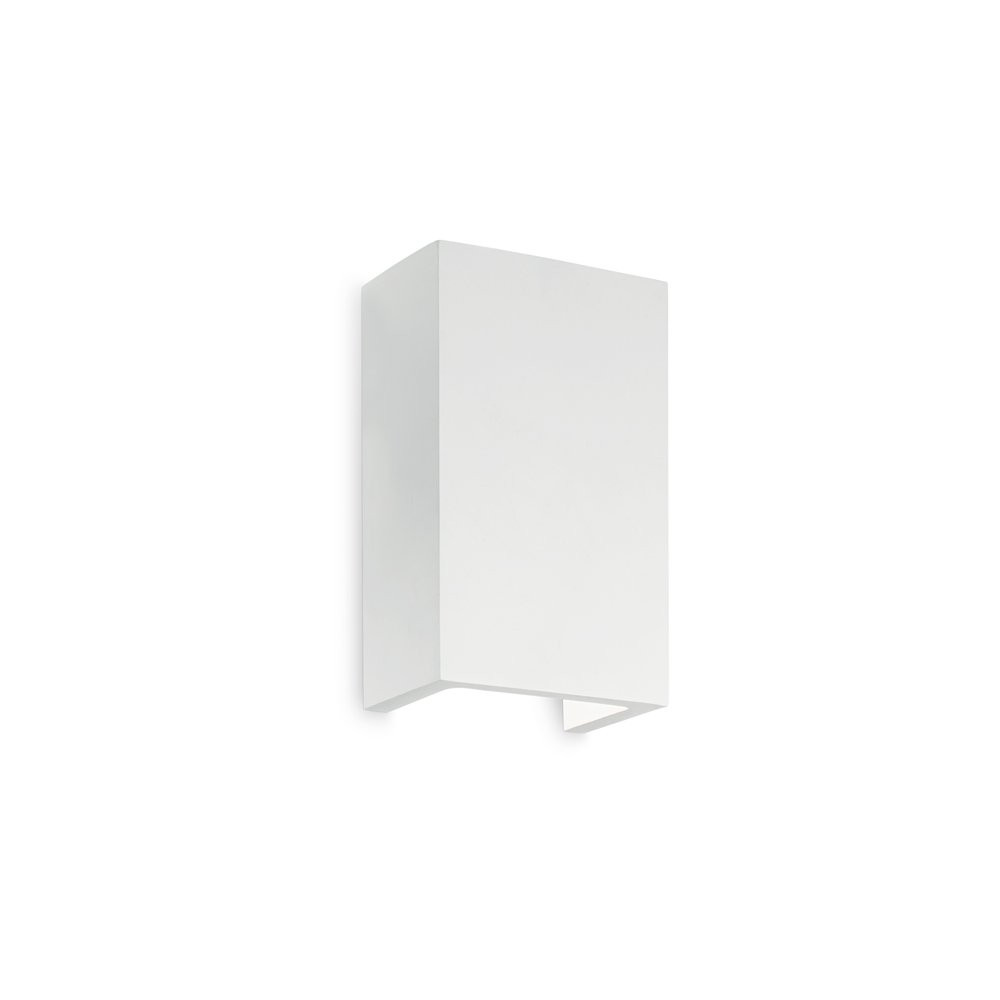 Applique Moderna Alta Flash Gesso Bianco 1 Luce G9 3W 3000K Luce Calda